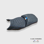 Housse de selle BMW GS 1200/1250 Nid D'abeille 1 Triples surpiqures 