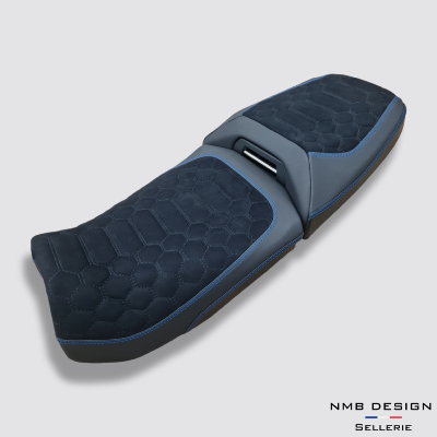 Selle BMW GS 1300 Adventure Nid D'abeille Noir Intense Bleu