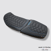 Selle BMW GS 1300 Adventure Nid D'abeille Nubuck Bleu Ciel