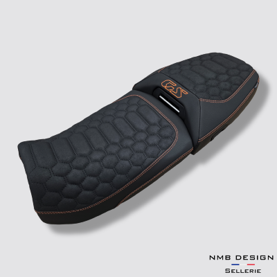 Selle BMW GS 1300 Adventure Nid D'abeille Nubuck Orange