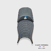 Housse de selle BMW GS 1200/1250 Nid D'abeille 1 Triples surpiqures 